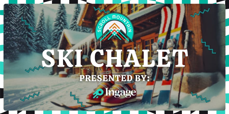 Ski Chalet Banner